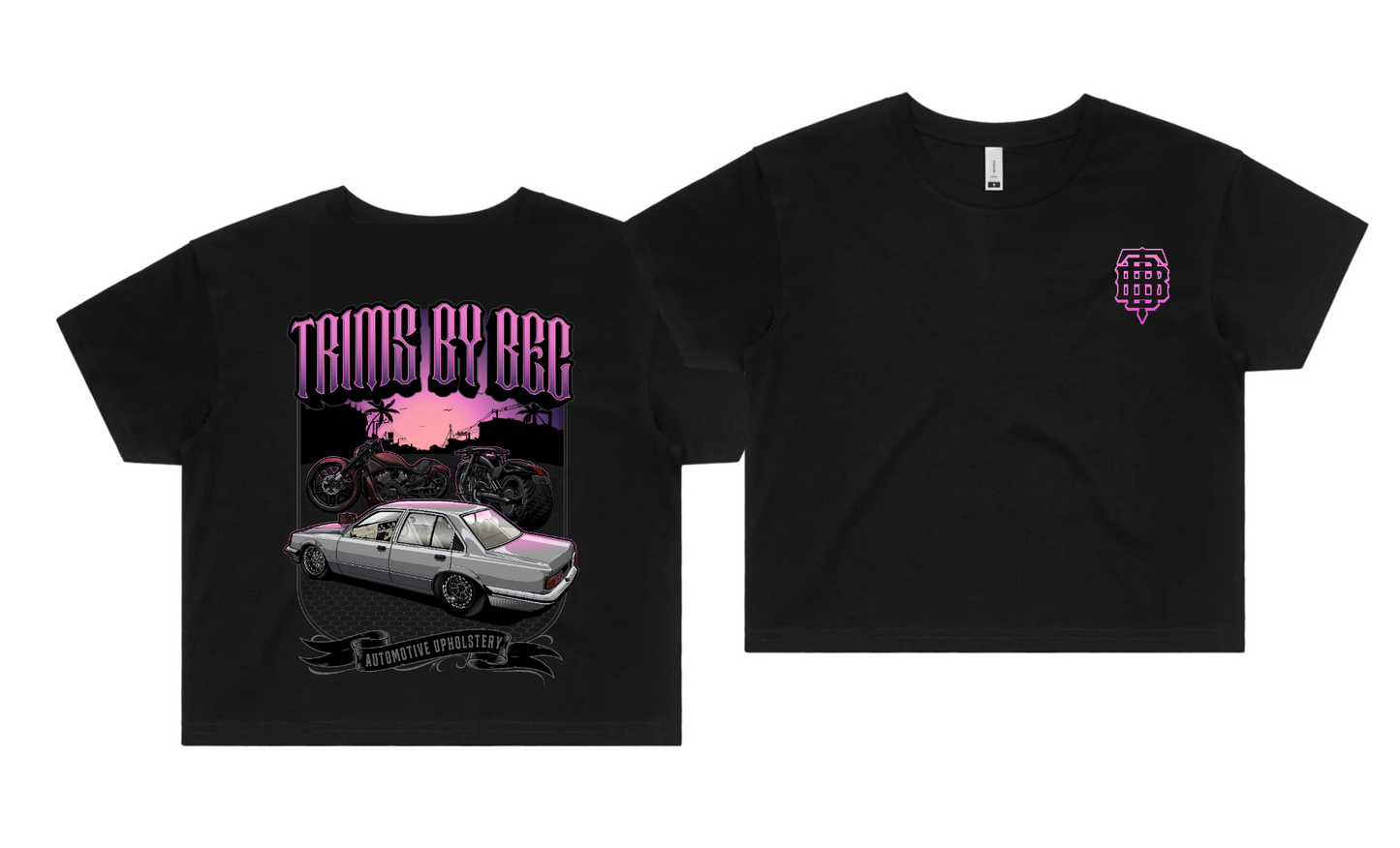 Women's Pink Sunset Crop