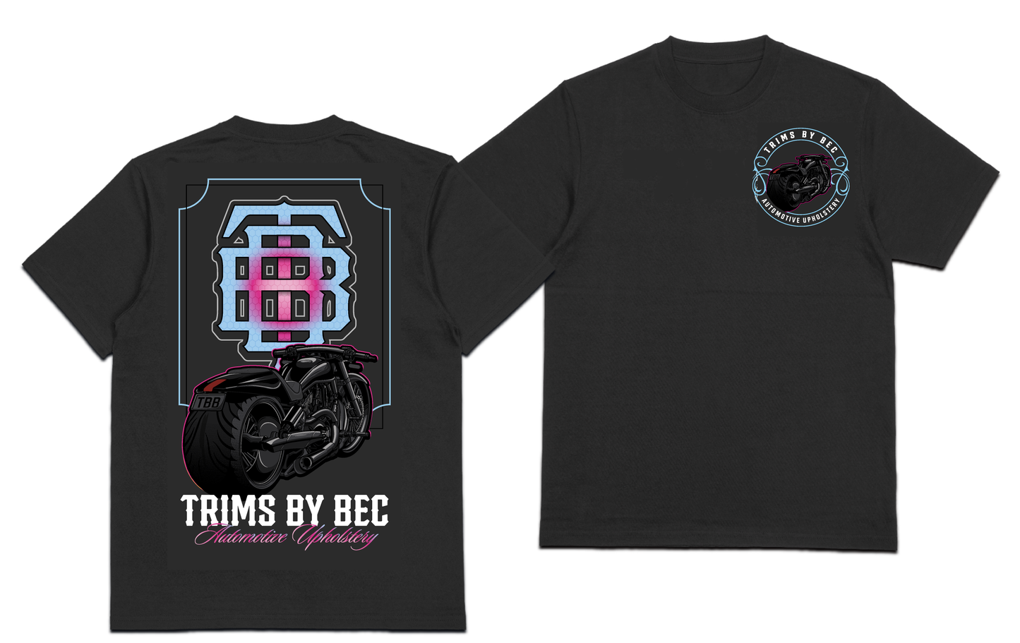 Limited Edition Mens Blue/Pink V-Rod Oversized Tee