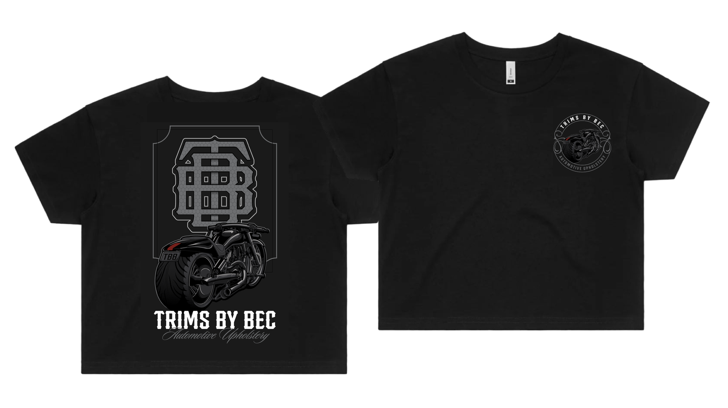 Women's Grey V-Rod Crop Top