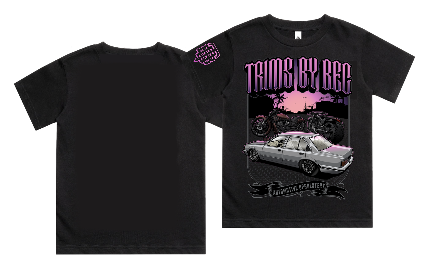 Mens Sunset Front Oversized Tee