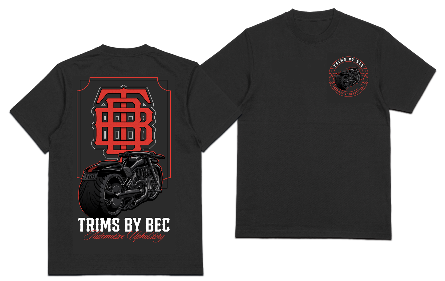 Mens Red V-Rod Oversized Tee