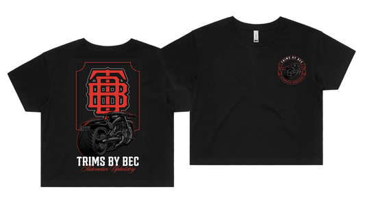 Women's Red V-Rod Crop Top