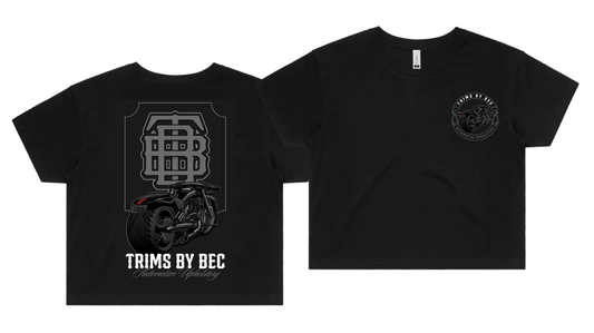 Women's Grey V-Rod Crop Top